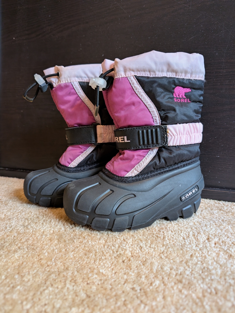 Sorel Toddler Flurry Winter Snow Boots In Pink 9C - Picture 2 of 6
